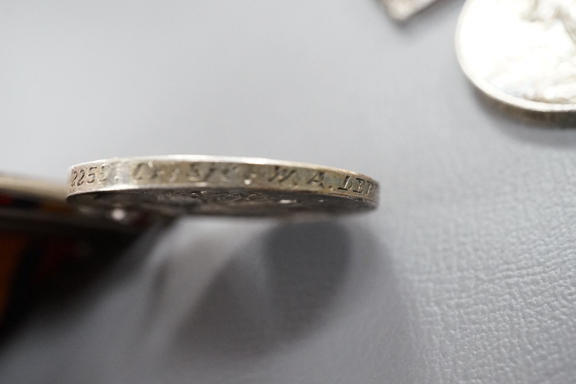 A QSA four medal group awarded to W. Lepper, Lincolnshire Regt., comprising